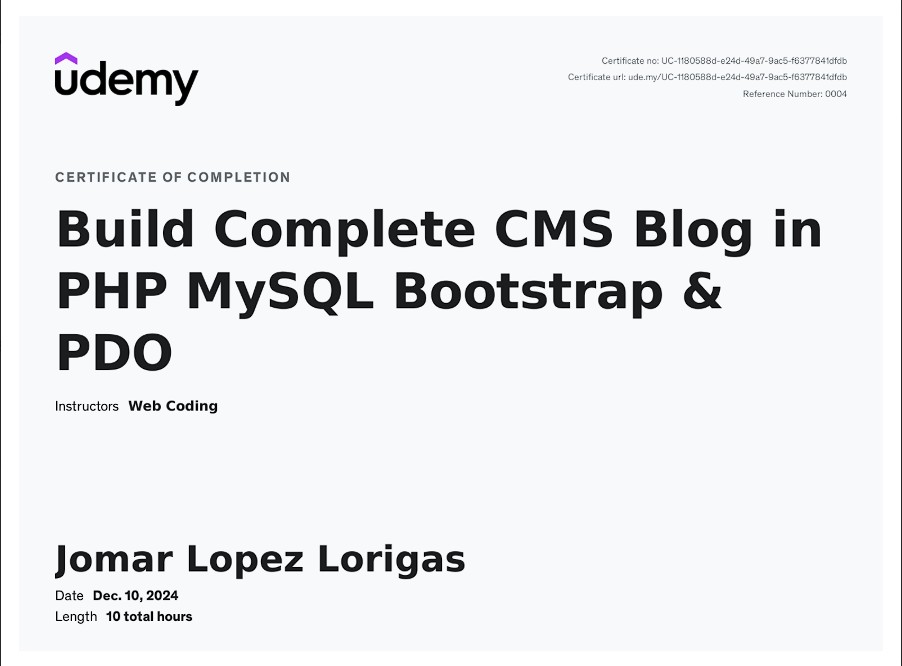 Build CMS Blog using PHP & MySQL